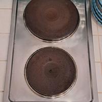 piano cottura elettrico in'acciaio a due piastre