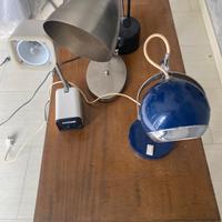 Lampada d Space Age Eye Ball blu di G. Reggiani
