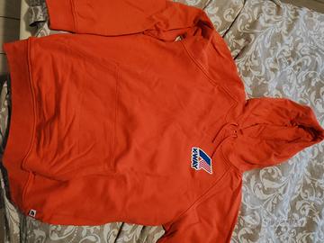 felpa k-way arancio 