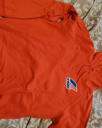 felpa k-way arancio 