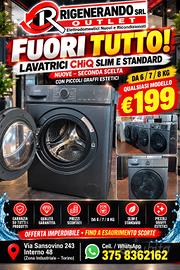LAVATRICI CHiQ SLIM E STANDARD A SOLI 199€! 🤩
