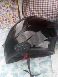 casco moto scuter nero 
