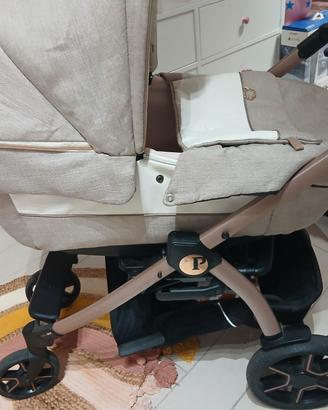 Trio peg perego Mon Amour completo, beige e rosa