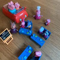 Scuola di Peppa Pig e macchina