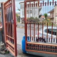 cancello con ringhiera in ferro 