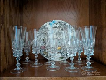 set10 bicchieri cristallo originali anni 70vintage