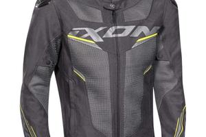 Giubbotto Moto in Tessuto Ixon DRACO Nero giallo