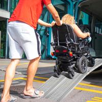 Set di 2 Rampe di carico per Disabili Pedana 