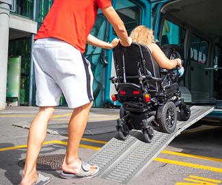Set di 2 Rampe di carico per Disabili Pedana 