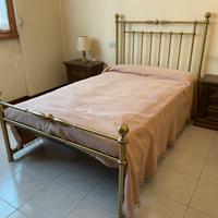 Letto in ottone 1,5 piazze. (Solo struttura)