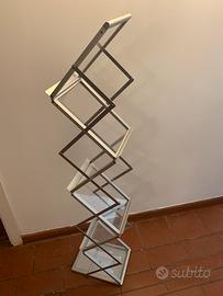 Porta depliant riviste volantini pieghevole