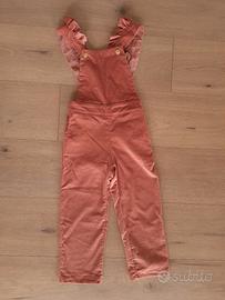 Salopette velluto a coste Little Celebs rosa - 4A