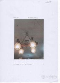 LAMPADARIO RUSTICO PER TAVERNA