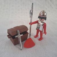 playmobil 3334 knigths soldato con tesoro vin
