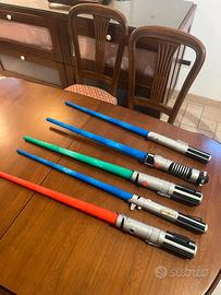 Lotto 5 spade laser giocattolo