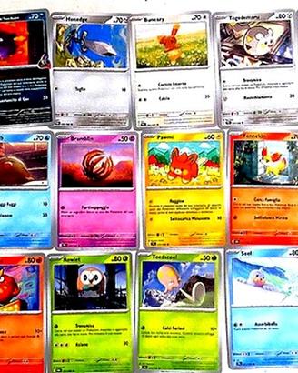 Carte di varie serie da collezione.