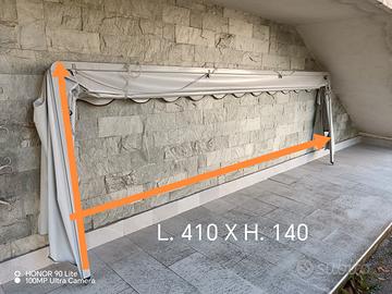 Tenda a capottina da sole in PVC manuale