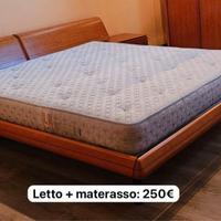 letto matrimoniale con materasso 3 comodini