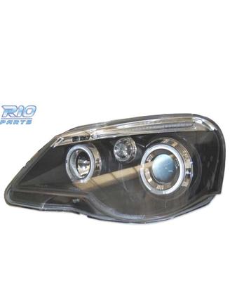 FARI PER VOLKSWAGEN VW POLO 9N3 05-09 ANGEL EYES F