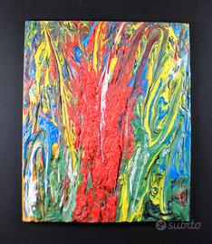 Giovanni Menegaldo-Quadro acrilico bassorilievo