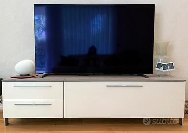 Mobile porta TV bianco moderno 165 cm