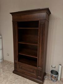 Libreria in legno massello Parlani