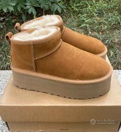 Stivali da neve con tacco alto UGG, Castagna💃37