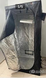 Grow box con alimentatore lampada e paralume