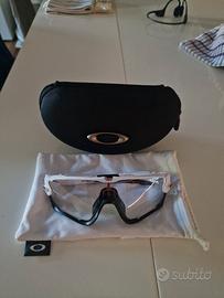 occhiali da sole oakley jawbreaker  trasparente