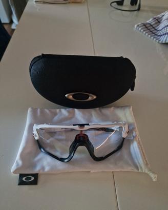 occhiali da sole oakley jawbreaker  trasparente
