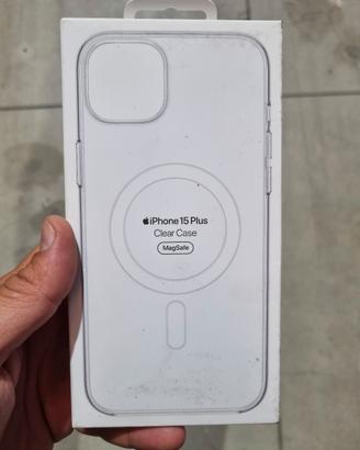 Apple clear case iphone 15 plus nuova mai usata