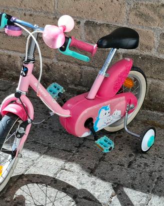 Bici bambina unicorno 3/5 anni