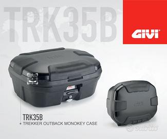 BAULETTO MOTO SCOOTER GIVI TRK35B 35LT ALLUMINIO N