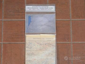 Raf royal air force - rare survival silk map scarf