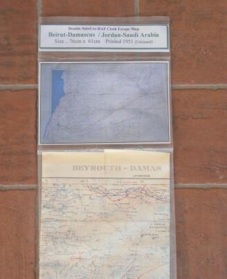 Raf royal air force - rare survival silk map scarf