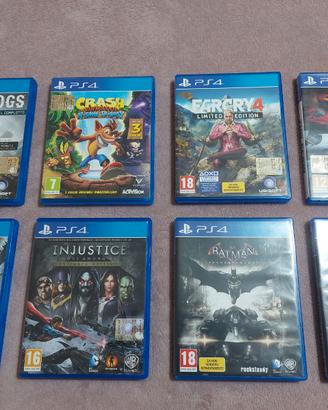 Lotto 8 Giochi PS4  – Batman, Crash, Far Cry