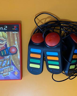 Buzz the mega quiz con buzzer ps2