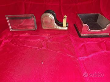 set da scrivania in argento 925