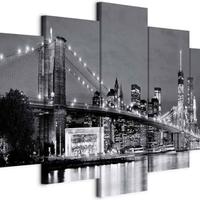 Quadro New York 200x100 cm 5 Pezzi
