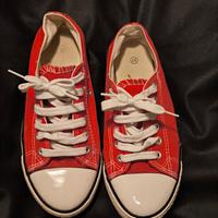 Sneakers rosse simil Converse