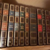 100 libri classici rilegati stile vintage