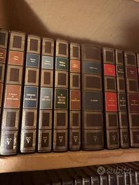 100 libri classici rilegati stile vintage