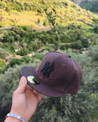 Custom Cappello Marron New Era Nuovo 7 1/4 57.7 cm