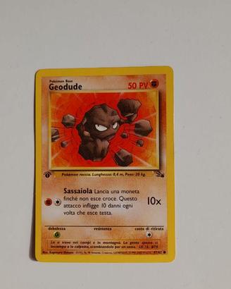 CARTA POKEMON FOSSIL 1°ED.-GEODUDE