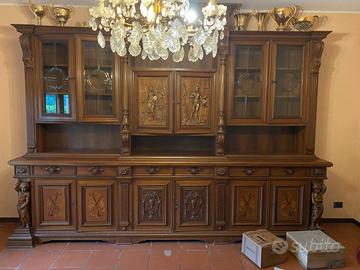 Credenza / mobile con vetrina