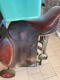 Sella cavallo equitazione willer carrello staffe