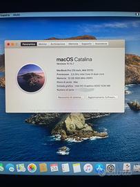 Macbook pro 2012 doppio sistema Operativo.