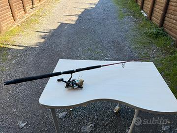 Canna da jig Lineaeffe + mulinello Shimano Spheros