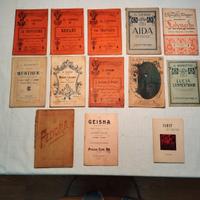 Lotto Libretti Opere Teatrali antichi