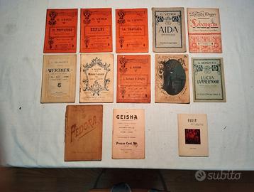 Lotto Libretti Opere Teatrali antichi